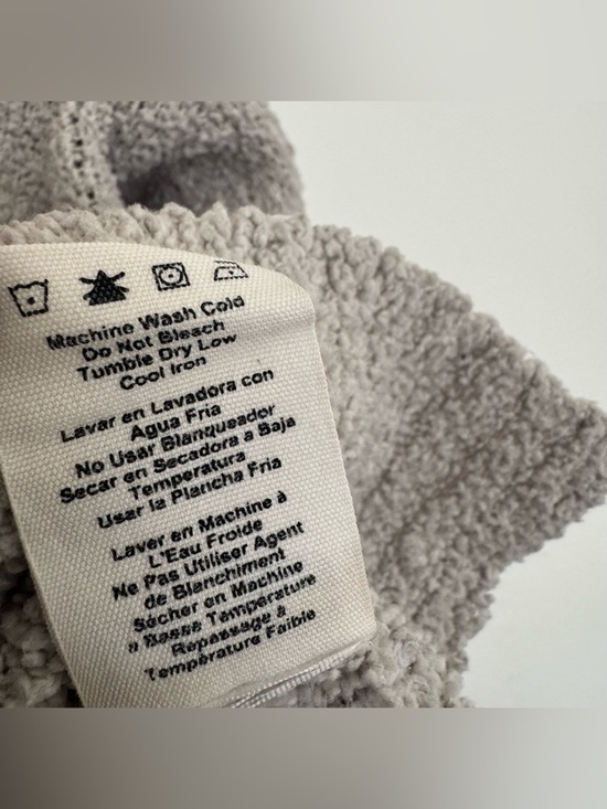 UGG Sage Sweater Cowl Neck Fluffy Textured Ribbed Minimal Neutral - Picture 11 of 11